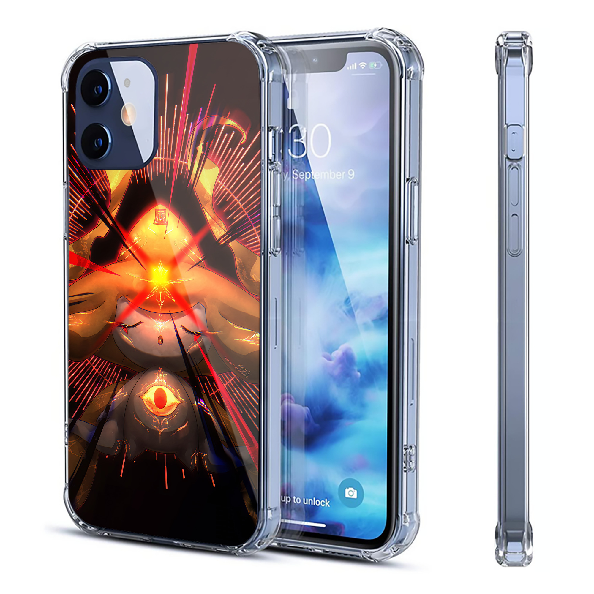（画像用） ポケットモンスター Pokémon 【iPhone 12シリーズ対応】透明スマホケース（クリアソフトケース）